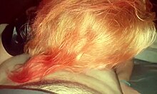 Redheaded cocksucker passionately deepthroats on cam