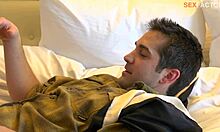 Busty Blonde Performs Deepthroat Face Fucking on Hunk