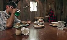 super redhead hints at saving erected dicks with deepthroat outdoors