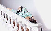 Salacious Brunette Fucks Herself