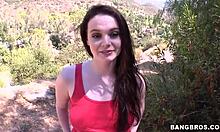 Cheerful Bitch Gives Her Man Handjob And Deepthroat Blowjob In Car Outdoors