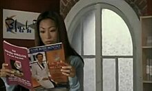 you gotta see this horny babe with big natural tits and shaved pussy fucking passionately