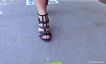 Wow, Check This BLOND BABE FLASHING Her Tits and Pussy to Seduce You!