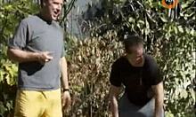 Hey, watch this wild bitch get creamed hard in a dirty storage room!