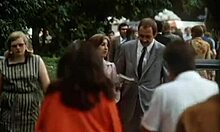 Hot brunette babe sits nude on boyfriend's lap