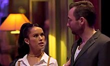 Salacious Brunette Feels Intense Pleasure in Lingerie Threesome Anal