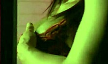 you gotta see this horny babe with big natural tits and shaved pussy fucking passionately