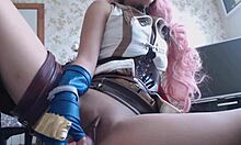 MissReinaT Dresses As Lightning And Pleasures Herself