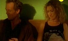 Lustful blonde in lingerie teaches her man how to please her cunt