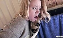 Bestial chick gets her vagina licked out in a public toilet