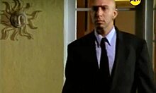 Lustful blonde in lingerie teaches her man how to please her cunt