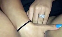 Crystina Rossi fingers wet pussy in lingerie, perfect body posing