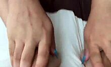 Crystina Rossi poses in lingerie before fingering her big ass