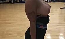 Crystina Rossi Works Out Topless And Horny!