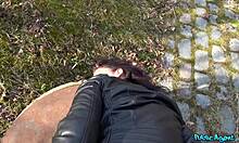 Wow! Horny Couple Nails Anal Outdoors in Park!