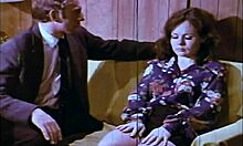 gorgeous woman gets naughty pleased by skillful man in office undressing