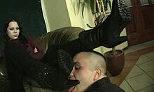 I’m obsessed with licking my mistress’s combat boots