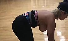 Crystina Rossi Works Out Topless And Horny!