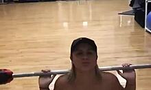 Crystina Rossi Works Out Topless And Horny!