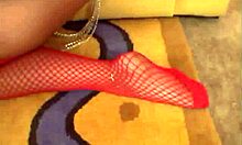 why is the gorgeous brunette in fishnets licking the dick head after a boobjob?