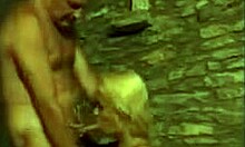 i’m obsessed with this tanned blonde stroking cock before getting slammed sideways in the sauna.