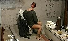 Redheaded Girlfriend with Sexy Tats Stripping in Bathroom 😍