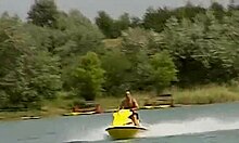 omg i cant beleive my blonde gf said yes to double penetration on the shore!