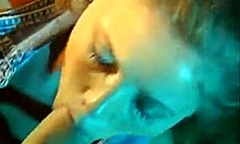 denim vest blonde spreads legs for big-dicked dude to fuck her outdoors