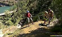 Blonde Hiker with Ponytail Double-Teamed by Hung Partners