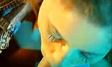 denim vest blonde spreads legs for big-dicked dude to fuck her outdoors