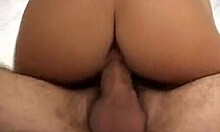 Blonde tanned girl enjoys anal doggy but prefers cowgirl blowjob close-up