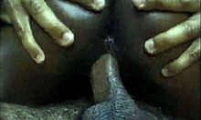 I oiled ebony rides my cock like a crazy bitch