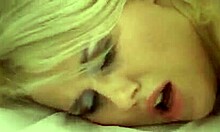 Blonde tanned girl enjoys anal doggy but prefers cowgirl blowjob close-up