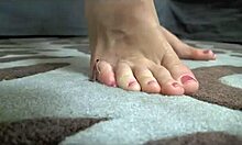 dark-haired milf being naughty in trample pov video