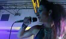 Euro Trash Gang-Bang With Ponytailed Girlfriend Getting Handjob And Bukkake