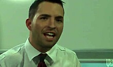 Seductive brunette says, 'I'll blow you undercover cop'