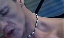 Dirty Brunette in White Lingerie Fingered and Titty Fucked