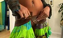 the shades-wearing horny hottie sucks dick and rides it like a total slut, with anal fingering under her skirt.