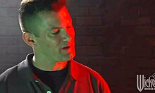 Dark-Haired Pierced Pussy Hottie Gets Fucked Brutally in Public Restroom Handjob Blowjob