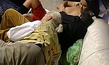 Wow! Watch this European girlfriend take on two horny studs for hardcore anal and blowjob action!