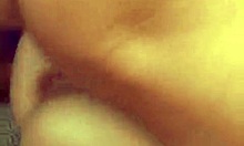 Trashy European Girlfriend In Black And Purple Getting Viciously Dicked Down