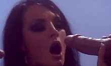 Dark-Haired Beauty Spit-Roasted Like A Slut