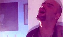 Steamy Room Action with Dark-Haired Chick in Wild Scene