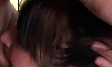 Pink Lingerie Dark-Haired Chick Sucking Dick And Getting Face-Fucked Hard