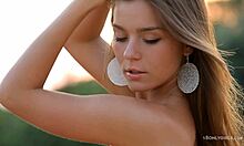 i’m obsessed with this tanned hottie stripping outdoors in white panties