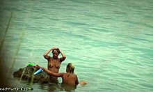 Two nudist girlfriends caught skinny dipping in a hidden spot. So carefree!