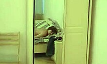 i hairy pussy chubby amateur mature masturbatin furiously on a big bed