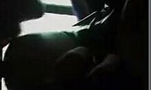 purple wig beauty gets naughty sucking dick on camera outdoors