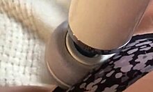 Redhead amateur engages in fun masturbation with Hitachi toy in homemade setting