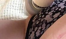 Redhead amateur engages in fun masturbation with Hitachi toy in homemade setting